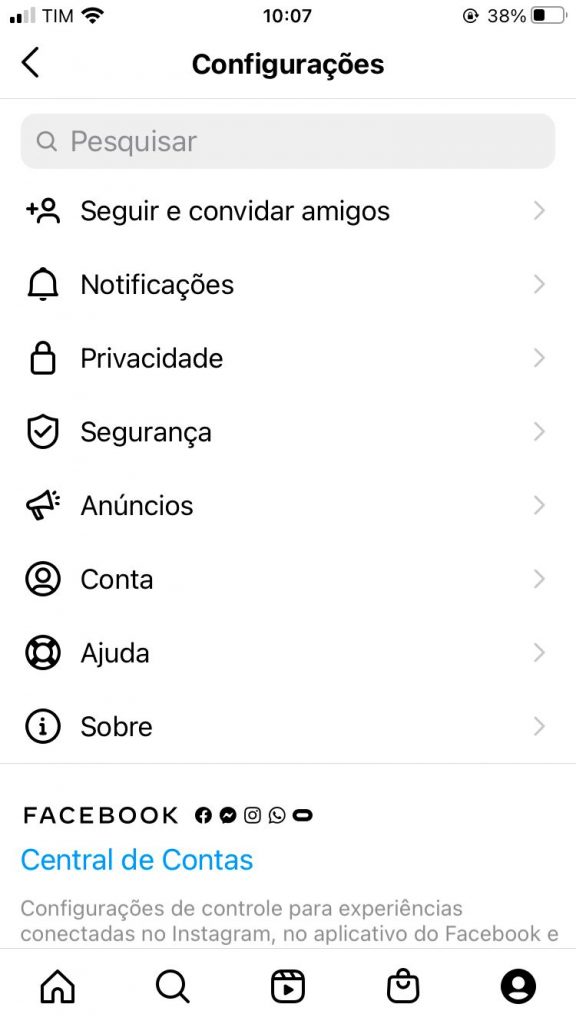 Como desconectar uma conta do Instagram de outro dispositivo