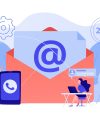 Get in touch concept vector illustration.