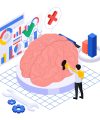 Neuromarketing Isometric Concept